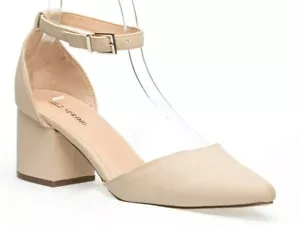 Call It Spring Aiven Block-Heel Pumps Beige Size 9 M 545176 - Picture 1 of 7