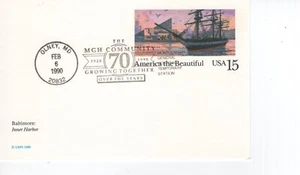 70 YEARS MGH COMMUNITY, OLNEY, MD 1990 FDC19828 - Picture 1 of 1