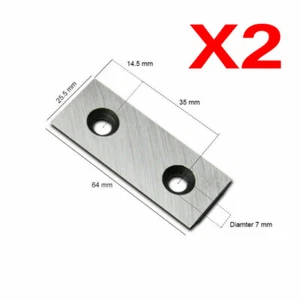 2PCS Garden Shredder Chipper Blade For 2500W SCREWFIX TITAN TTB3535HR 35mm BU - Picture 1 of 6