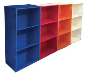 Mobile Libreria Colorata Componibile Modulare 8 Colori - Foto 1 di 2