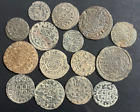 Cincin 19,Very Nice 15 Spanish coins "Maravedies of the FACES" King FELIPE IV
