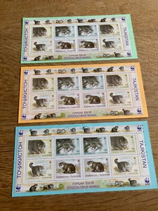 B-15, Tagikistan Tagikistan libretto marchi 3 MH ** dal 1996 WWF - Foto 1 di 2