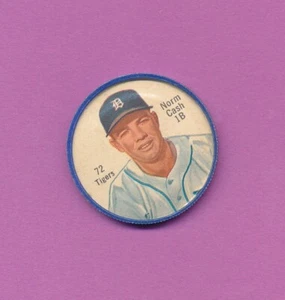 CA$H EX+/- NORM CASH 1962 SALADA JUNKET PLASTIC COIN #72 VINTAGE MLB RARE *TPHLC - Picture 1 of 2