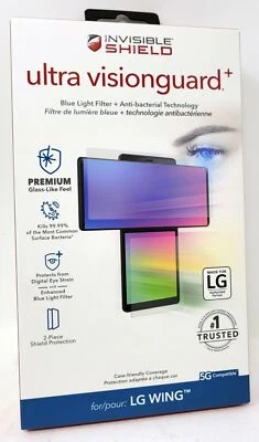Протектор экрана Zagg Invisible Shield Ultra VisionGuard+ для LG Wing - Изображение 1 из 2