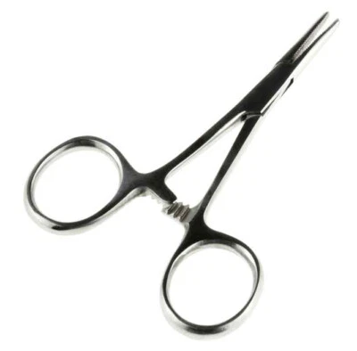 GADGETS COLLECTION 2PK 3.5" Straight Hemostat Forceps Locking Clamps Stainless Steel Surgical Tool
