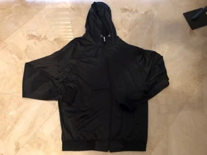 Champion Fashion Full Zip Hooded Jacket Medium Large Sleek Black Hoodie - Picture 1 of 3
