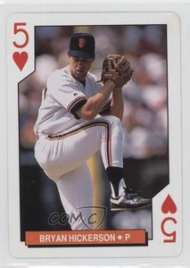 1994 Bicycle San Francisco Giants Playing Cards Box Set Bryan Hickerson #5H