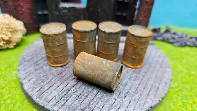 5, 10, 25 Incolore/Arrugginiti Barili 1/45 Scala 0 Carico per Veicoli - Immagine 1 di 4