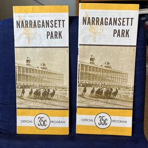 Vintage 1975 Narragansett Park Horse Racing Programs - Picture 1 of 9