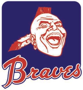 Decalcomania/adesivo vinile ATLANTA BRAVES ** 5 taglie ** - Foto 1 di 1