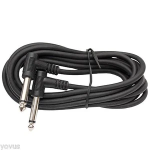 Cable de conexión de pedal de guitarra a efectos de 90 grados 1/4 ángulo recto de 10 pies - Imagen 1 de 2