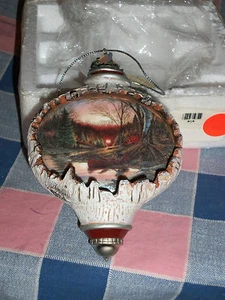 a. Redlin Hadley Illumintated Retreats Christmas Ornament Morning Solititude - Picture 1 of 2