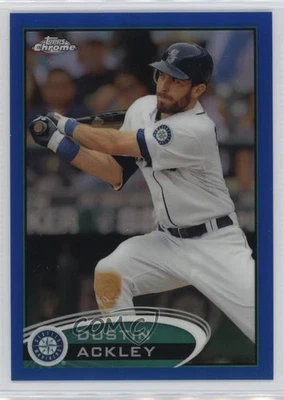 2012 Topps Chrome Blue Refractor /199 Dustin Ackley #107 - Image 1 of 2