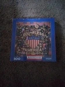 Springbok Americana God Bless America 500 Piece Puzzle by Hallmark New Sealed - Picture 1 of 1
