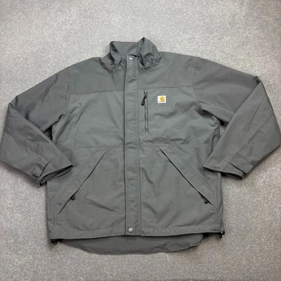 Carhartt Jacket Adult Medium Grey J162 Storm Defender Bomber Workwear Lined Men - Image 1 of 4