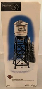 1998 Dept. 56 Snow Village - Harley Davidson Water Tower - 54975 - Pristine - Picture 1 of 10