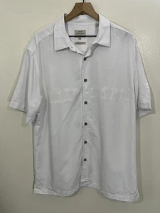 Camisa Campamento Costero Quicksilver Waterman Collection Resort L Tropical Palm Hawaii - Imagen 1 de 13