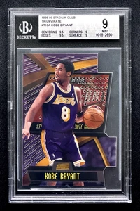 1998-99 Topps Stadium Club Triumvirate Die-Cut Insert #T13A Kobe Bryant BGS 9 - Picture 1 of 4