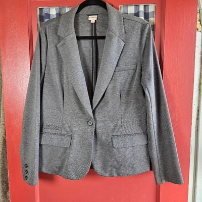 Женский серый блейзер Merona с длинным рукавом на пуговицах спереди манжета размер XL - Изображение 1 из 4