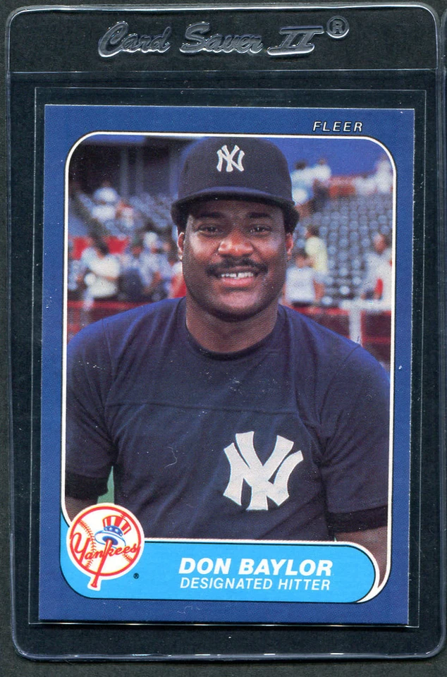 1986 Fleer Don Baylor #99 Mint - Image 1 of 1