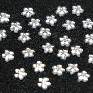1000 Clear Acrylic FlatBack Mini Flower 4mm Rhinestones Gems Nail Art - Picture 1 of 12