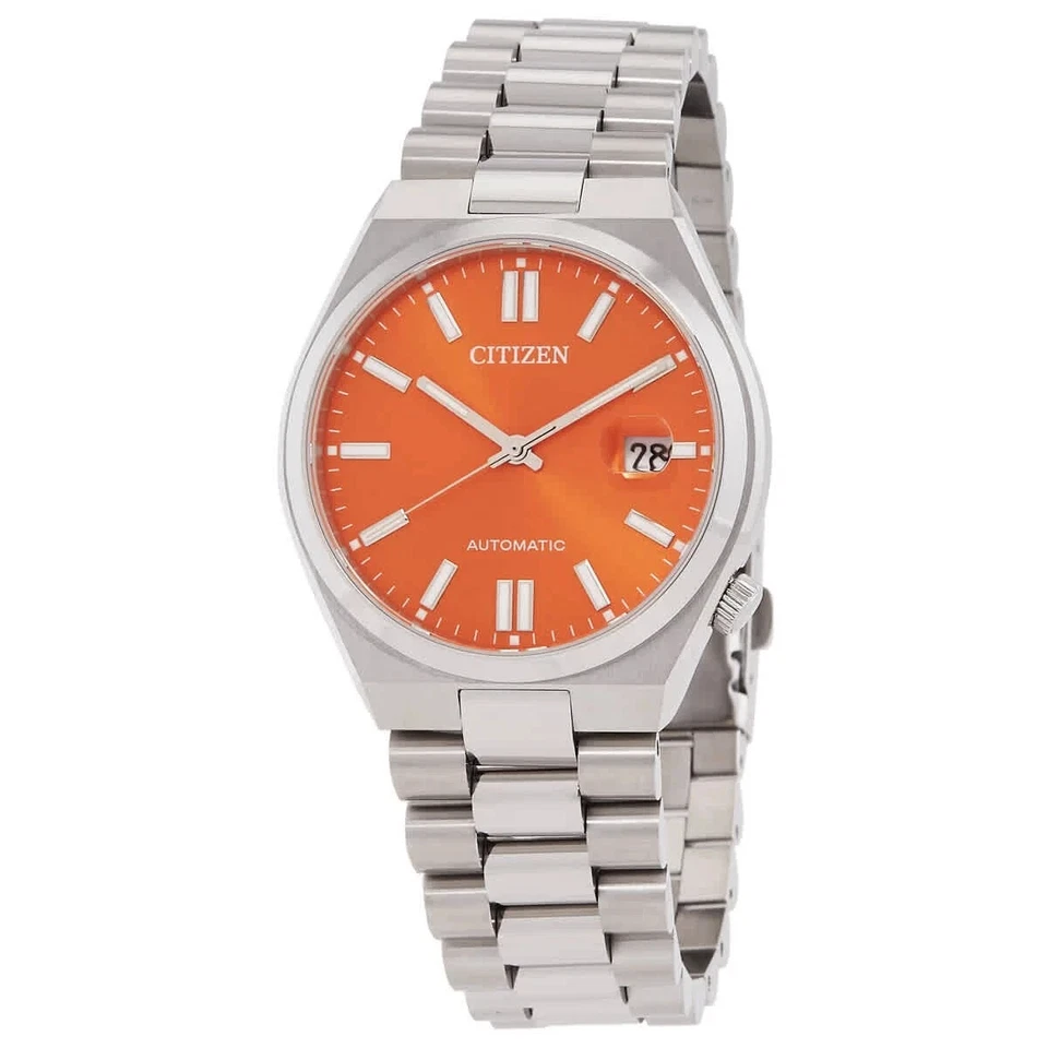 Citizen Men's Tsuyosa Automatic Orange Dial Watch - NJ0151-53Z