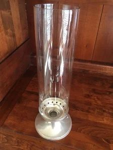  Sterling Silver Candle Holder Candlestick with Glass Huricane 13 5/8"  - Picture 1 of 6