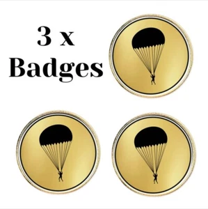 3 x Parachuting (BU14) Lapel Pin Badges - Picture 1 of 3