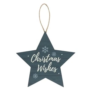Deseos de Navidad Estrella Colgante Árbol de Navidad Decoración Regalo - Imagen 1 de 2