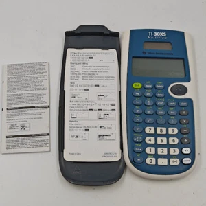 Texas Instruments TI-30X IIS Calculator - Working, Cover, Guide - Picture 1 of 7