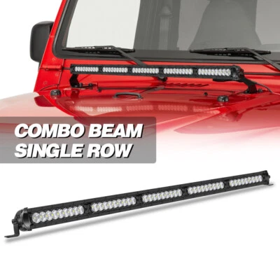 30Inch Super Slim LED Work Light Bar Single Row Spot Flood Offroad Driving Lamp - Image 1 of 4