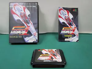 Mega-Drive Genesis FASTEST ONE 1 - included box & manual. JAPAN GAME. MD. 11539 - Picture 1 of 20