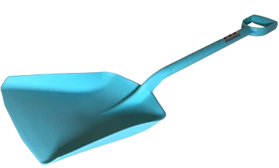 HORSEGUARD Horse Guard Kornschaufel Plastikschippe Futter Getreide hellblau Kunststoff Neu