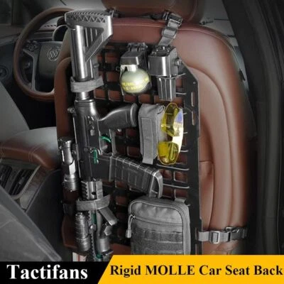 Тактическая жесткая панель MOLLE автомобильное сиденье сзади для хранения при стрельбе 21x14 дюймов НОВОЕ - Изображение 1 из 4