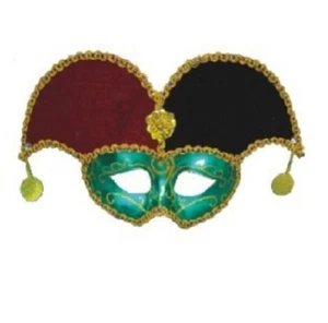 Jester Mask - Mardi Gras - Renaissance - Costume Accessory - One Size - Picture 1 of 1