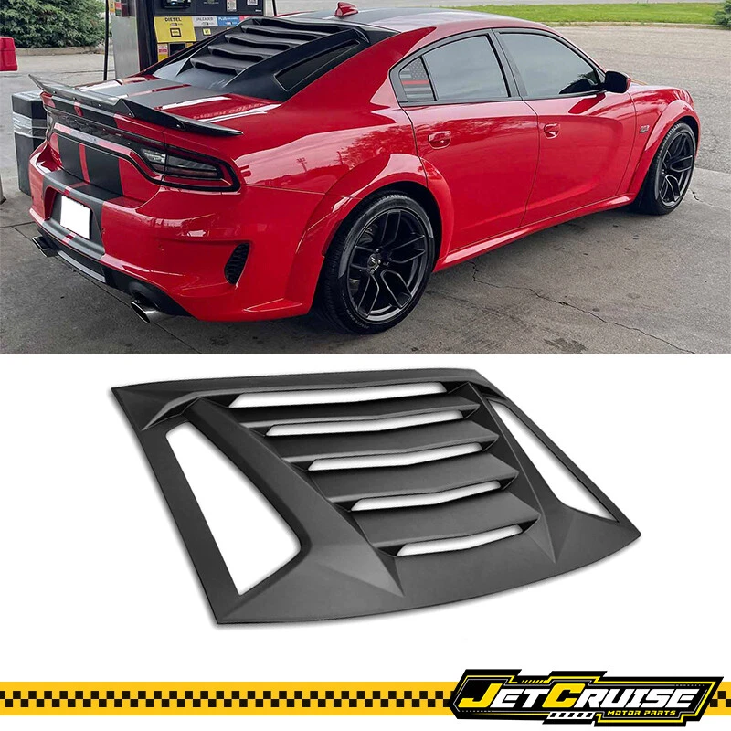 Se adapta a 11-23 Dodge Charger Ikon V2 tipo ventana trasera persiana parasol cubierta ABS Foto 1 de 4