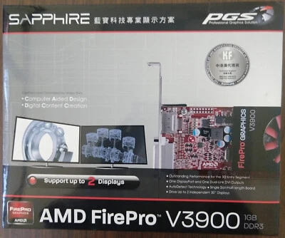 Sapphire AMD FirePro V3900 1GB DDR3 DP/DVI-I PCI-Express Graphics Card - Image 1 of 4