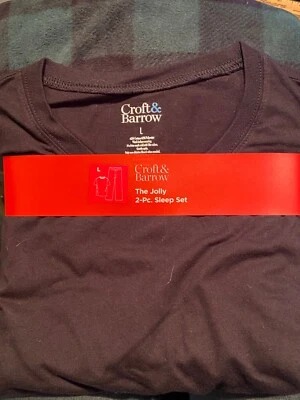 Croft & Barrow Juego de Dormir para Hombre Conjunto de Ropa de Dormir (Grande) *Nuevo* d1 Foto 1 de 4