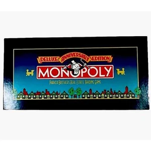 Monopoly Deluxe Anniversary Edition 100% Complete 1985 - Picture 1 of 4