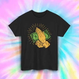 Money Prayer Shirt Cash Worship Funny Hustler Wealth Grind Tee S-5XL - Bild 1 von 14