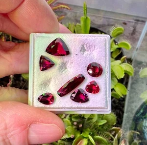 Schönes Rubellit Lot, Turmalin 7,50 Carat, versch. Schliffe, IF-VS - Bild 1 von 3
