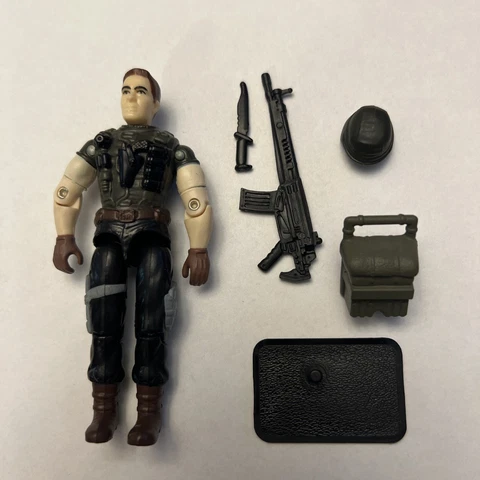 Gi Joe 3.75 Action Figure Loose Leatherneck 2001 Complete L1 Cover