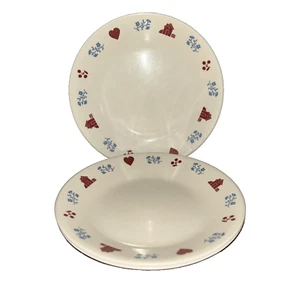 Corelle Hometown Plate Hearts 6 .25" Salad Bread & Butter Corning SET OF 3 - Picture 1 of 4