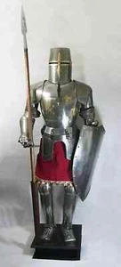 Medieval Knight Wearable Suit Of Armor Crusader Combat Full Body Armor Templar - Picture 1 of 3
