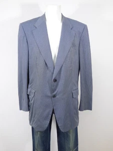 Regent men's sport coat size 56 de/blue check two button sport coat (S 2013) - Picture 1 of 4