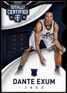 2014-15 Totally Certified Jerseys Purple Die Cuts #80 Dante Exum Jersey/#15 /99 