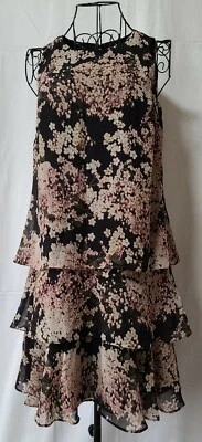 Vestido American Living Georgette em camadas tamanho 2 T14-336 - Imagem 1 de 4