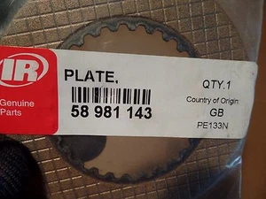 INGERSOLL RAND GROOVED FRICTION PLATE, 58 981 143, 58981143, PE133N, N.O.S - Picture 1 of 7