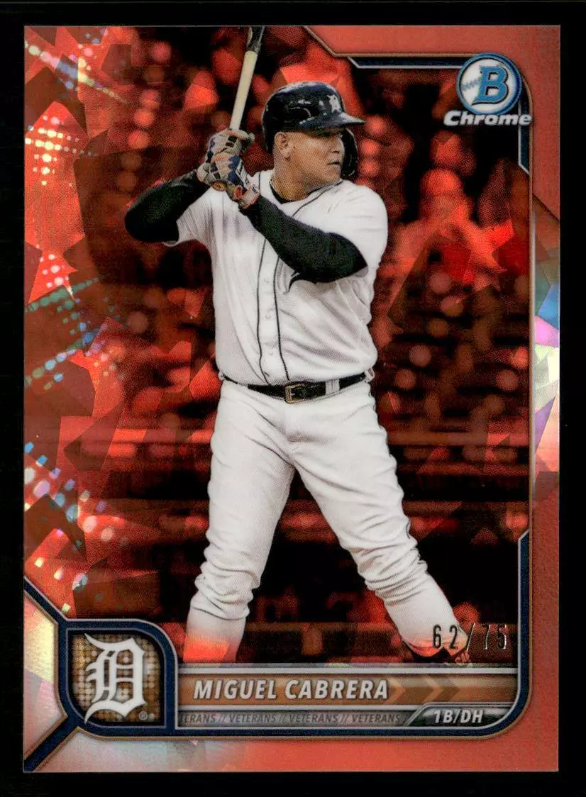 2022 Bowman Chrome Sapphire Edition #88 Miguel Cabrera Orange #/75