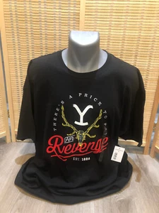 Yellowstone SS Short Sleeves Men's T-Shirt Black NEW WITH TAGS For Revenge 2XL - Picture 1 of 10